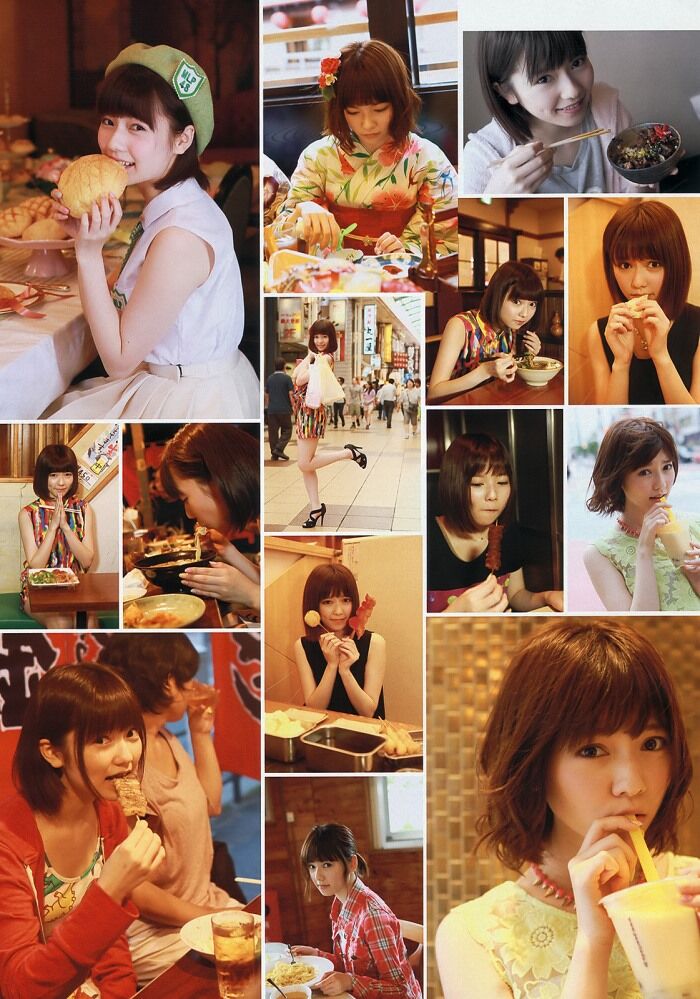 The gravure image that Haruka Shimazaki 'eats ぱるる.' 3th image