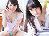 The fresh gravure of the Hikari Kuroki (16) active play high school student.