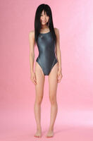 Girl body にぴたぴた swimming race swimsuit is erotic slimly; is willow Eri greens image!
