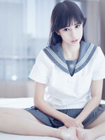 [neatness system bitch] the nude model image which seem to be vain, and グ っとくる raven-black hair is long to an aura, and is a beautiful leg!