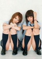 [3 Jimi girl] uniform jk skirt up and M-shaped spread legs! Pants Show pose (´ turn ')!