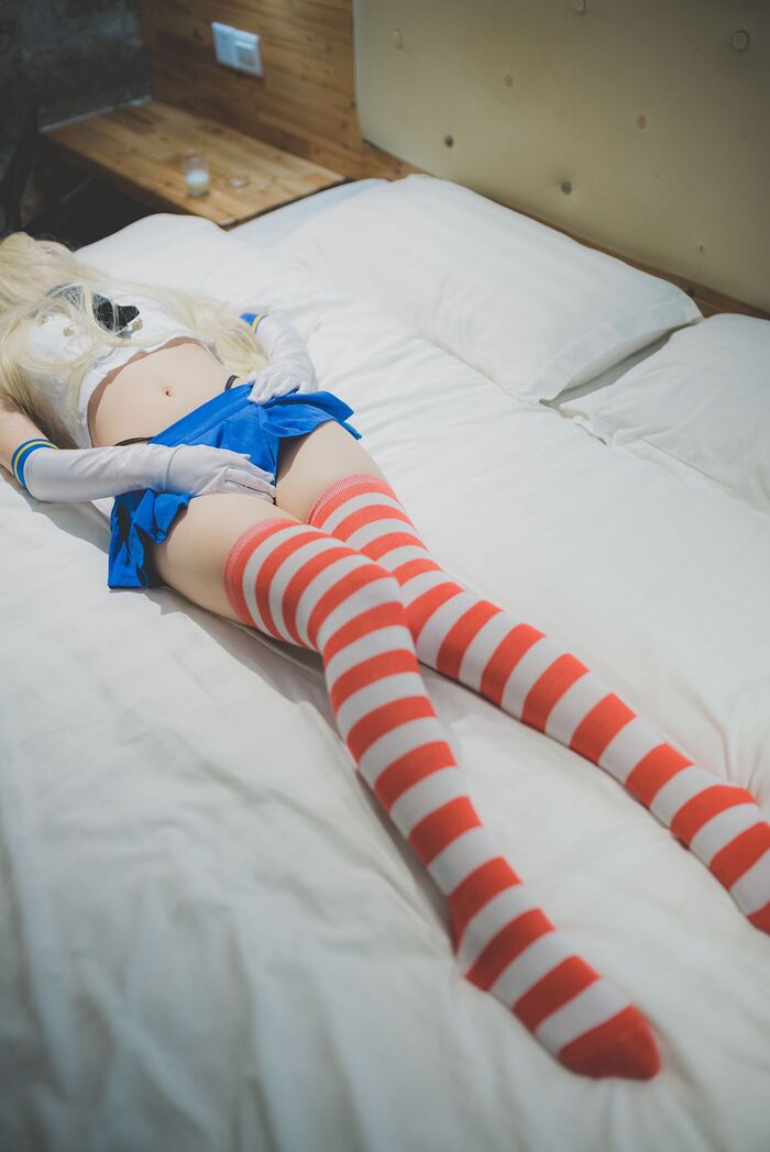 中国エロコスプレイヤー『艦これ』島風 コスプレでくぱぁオナニー♪ヌード画像まとめ 22th image