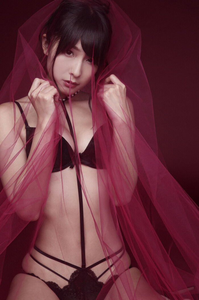 The neck and neck of the neck in the kinky white swimsuit is lewd kawasaki AYA Sheer! Latest Gravure 7th image