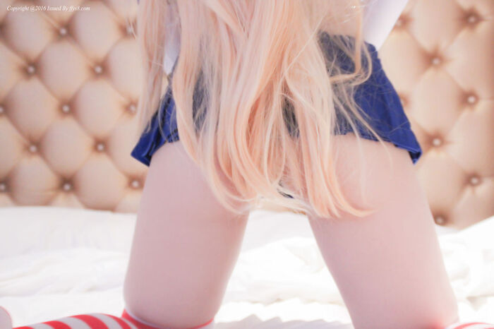 【少女映畫】中国エロコスプレイヤー 島風コスプレ画像 パイパンま○こくぱぁ！ 29th image