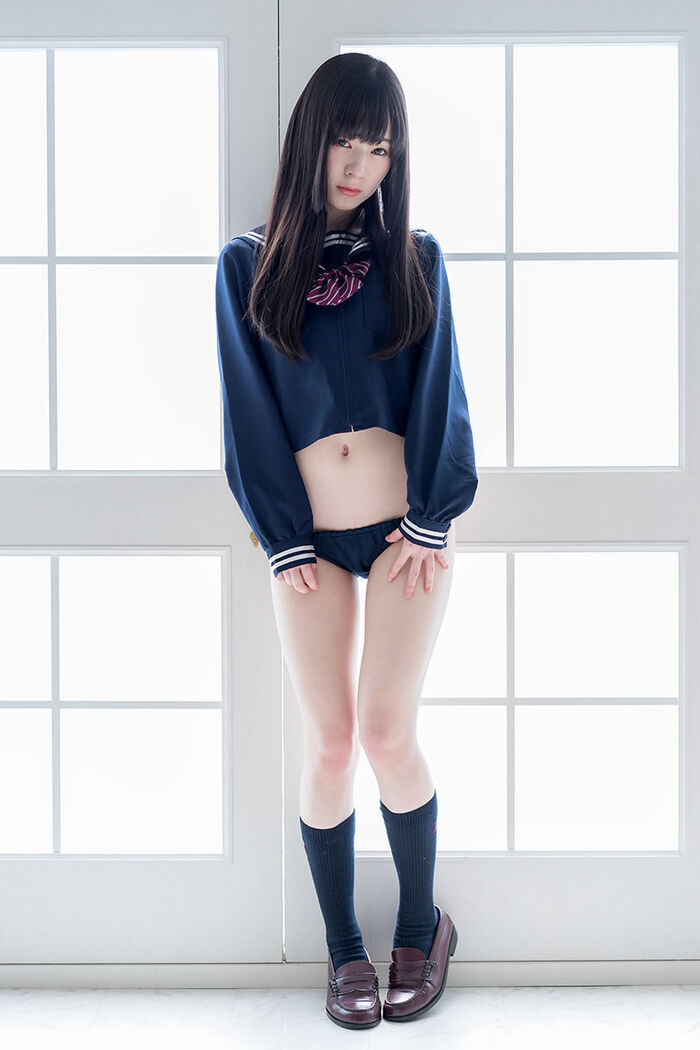 The bottom is not wearing skirt www uniform jk Erotic Image www coming 15th image