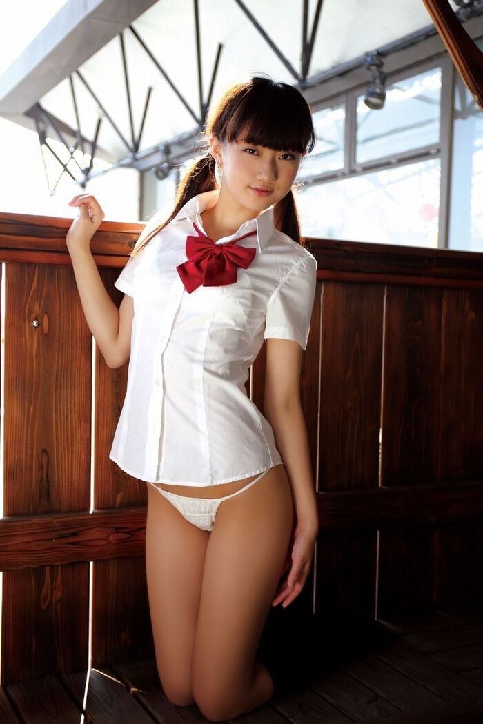 The bottom is not wearing skirt www uniform jk Erotic Image www coming 3th image