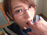 Beautiful girl uniform to be pies to Uncle Shiina.