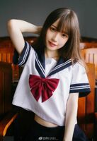 The red scarf and ribbon of the chest is an impressive jk pretty image!