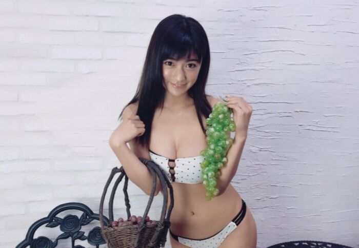 Original masked women's G-cup college student Gravure Hoshino, from yukata underwear breasts Moro out W 10th image
