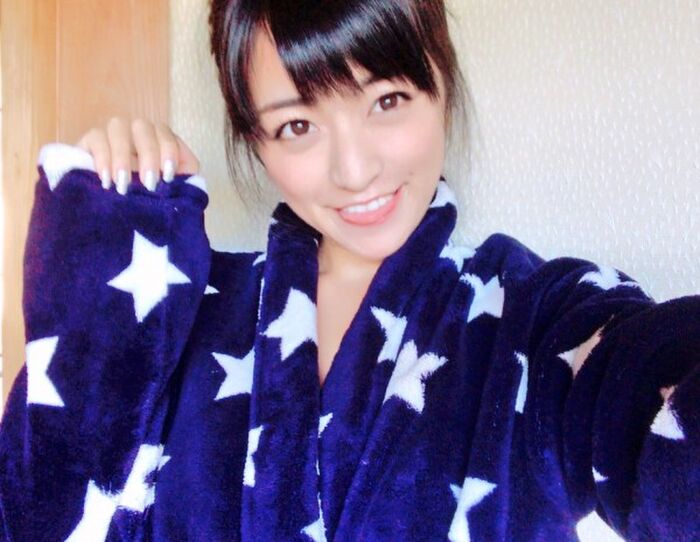 Original masked women's G-cup college student Gravure Hoshino, from yukata underwear breasts Moro out W 14th image