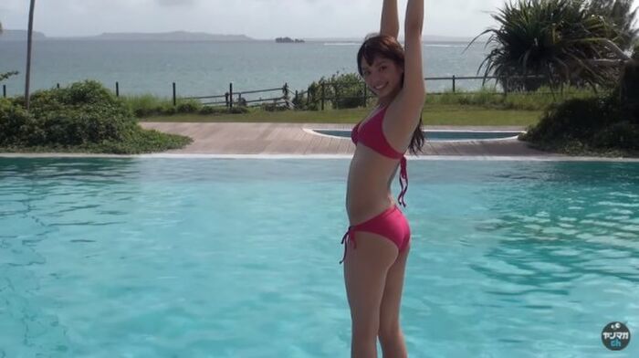 Sekimizu Nagisa, 19-year-old young actress of Aquarius cm, bikini smallish breasts exposed ww in youth magazine 17th image