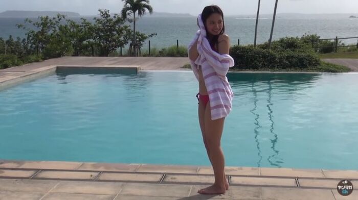 Sekimizu Nagisa, 19-year-old young actress of Aquarius cm, bikini smallish breasts exposed ww in youth magazine 18th image