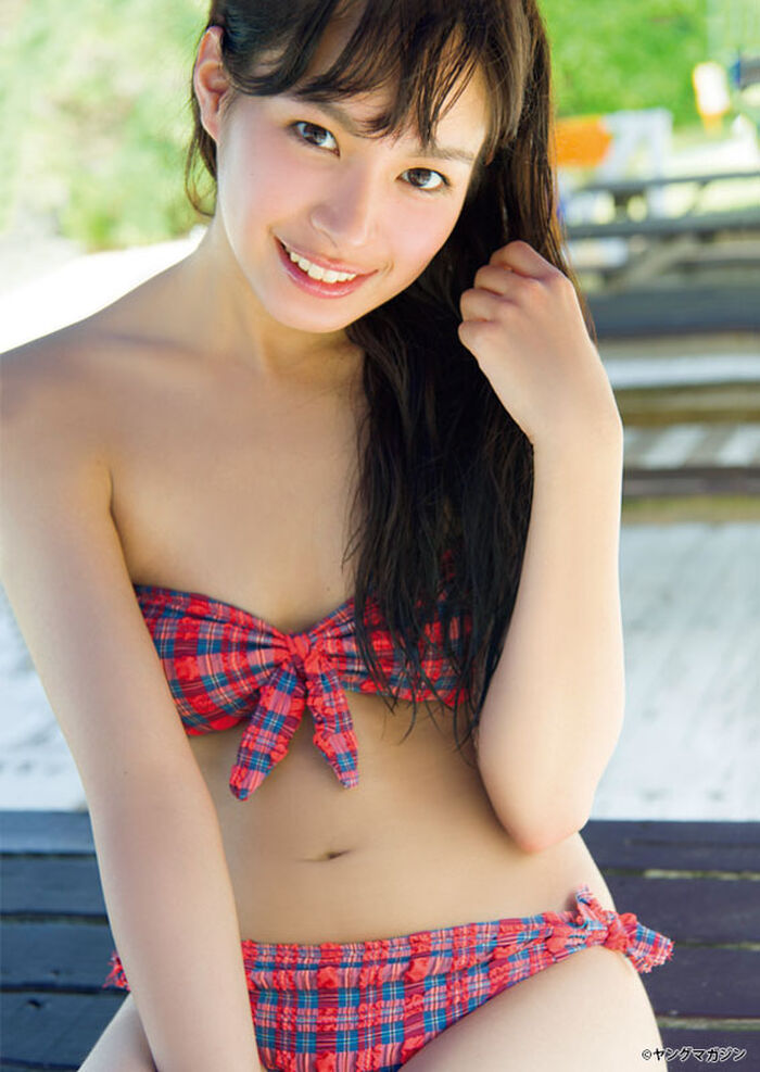 Sekimizu Nagisa, 19-year-old young actress of Aquarius cm, bikini smallish breasts exposed ww in youth magazine 2th image