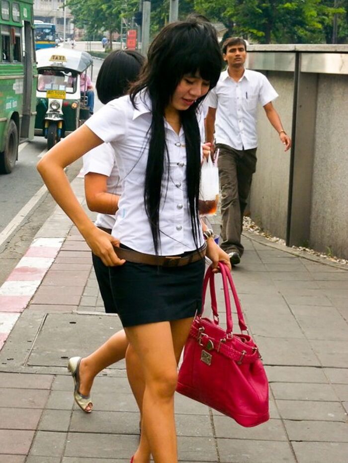30 pieces Erotic pictures of Thailand Female college student-Tsun uniform shirt 15th image