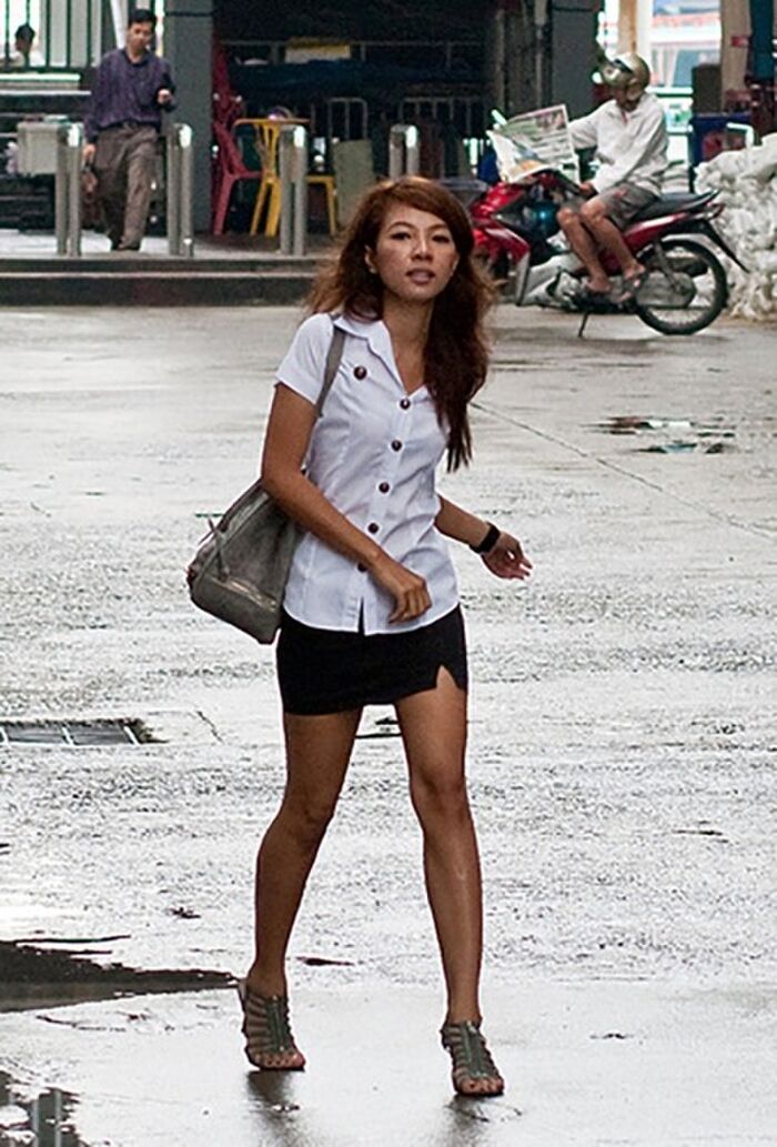 30 pieces Erotic pictures of Thailand Female college student-Tsun uniform shirt 17th image