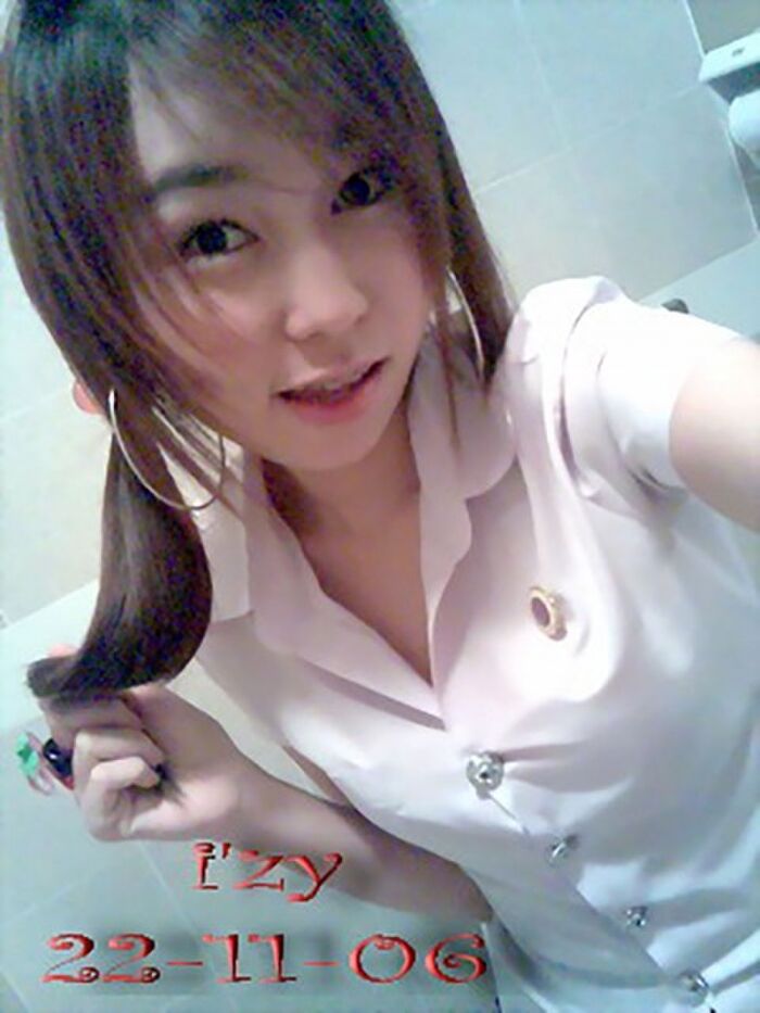 30 pieces Erotic pictures of Thailand Female college student-Tsun uniform shirt 22th image