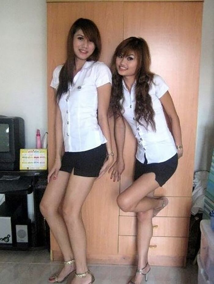 30 pieces Erotic pictures of Thailand Female college student-Tsun uniform shirt 6th image