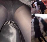 働く女性をバッチリ隠し撮りしちゃってる盗撮エロ画像。