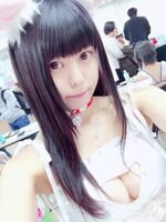 Idol Hasa beauty of the regulation Gili half-naked cosplay, this time Ma-ko shape is transparent wwww