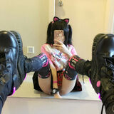 [Thighhighs love] twin tails of daughter Thighhighs &amp; semi-butt image www