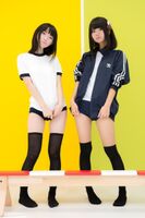 Gym uniform The girl who wears knee high and thighhighs in bloomers!
