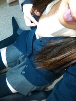 Erotic self-selfie of [neat system female] is thighhighs wearing a bandage!