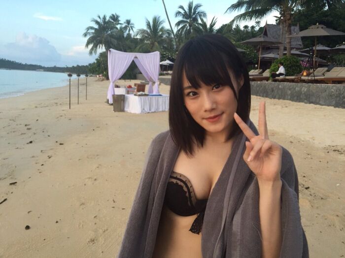 Castle Eriko (19) Nipple bare off shot &amp; Swimsuit gravure image 50 pieces 44th image