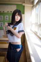 Beautiful girl picture of the uniform that came to feel a soft air!