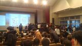 Wwww is surrounded by a male student stampede, as a guest lecturer at the University of Tsukuba