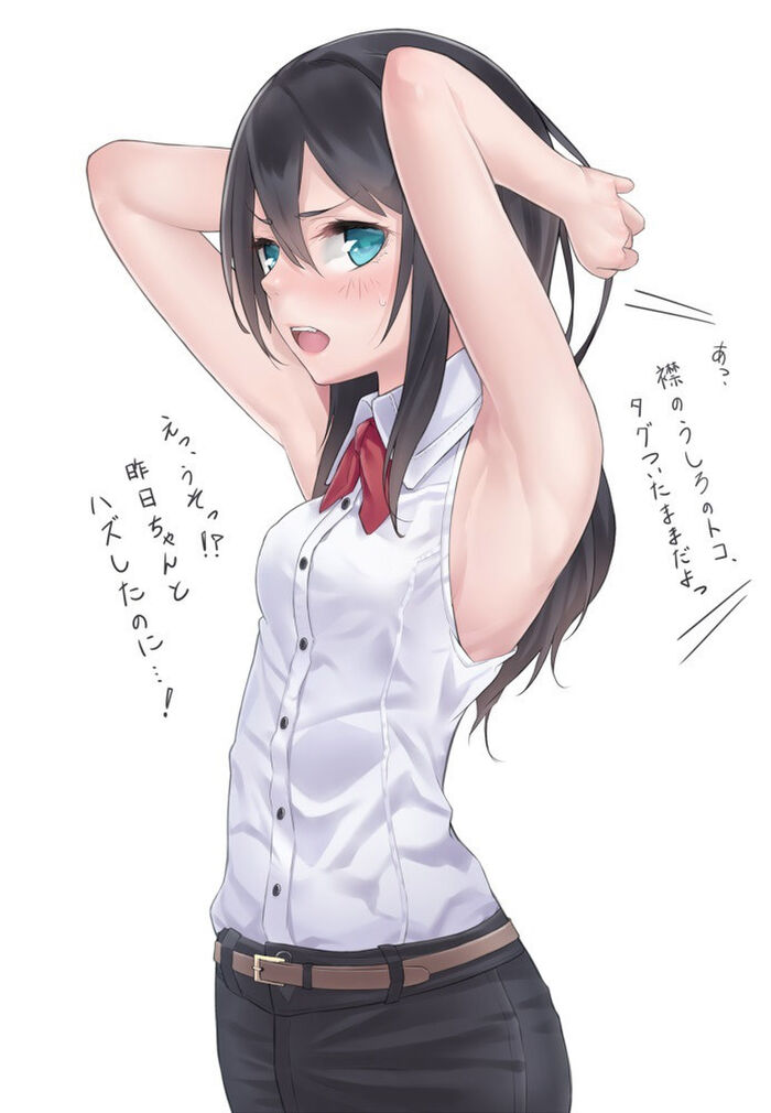 [Armpit erotic images] artists who do not stop loving the armpit passion... 44th image
