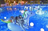 50 pictures of Night pool swimsuit gal Posted in Insta