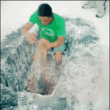 [※ Browse Note ※] The end of the guy who was "prank" in lava, you can see the bone. (with GIF)
