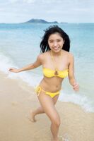 Yuu Ohara (18) The Erotic F-cup swimsuit that shows on the beach [hentai image]