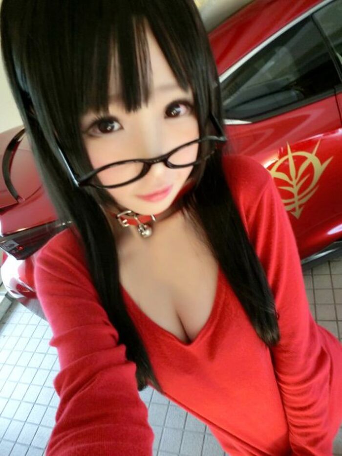 メガネにニーソがエロさ↑↑なエロコスプレイヤー画像！ 15th image