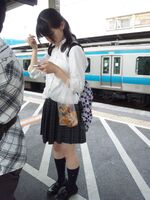 Image summary You're secretly hidden in the train [JK] You're going to school! → 38 pieces of vivid series in high quality.