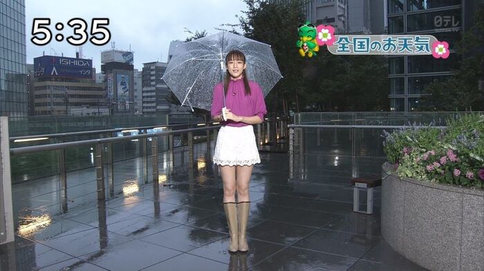 Weather forecaster, wwwwwwww to wear a mini-JK miniskirt * image 2th image