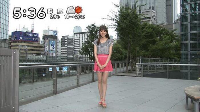 Weather forecaster, wwwwwwww to wear a mini-JK miniskirt * image 3th image