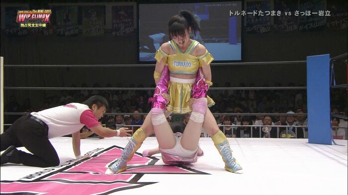 AKB member's butt and chest is worrisome 'tofu Pro Wrestling the REAL 2017 WIP CLIMAX' erotic looking cap image 11th image