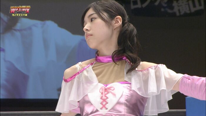 AKB member's butt and chest is worrisome 'tofu Pro Wrestling the REAL 2017 WIP CLIMAX' erotic looking cap image 7th image