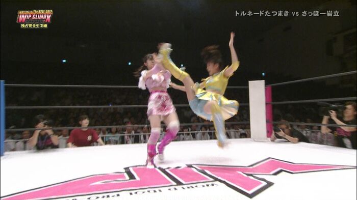 AKB member's butt and chest is worrisome 'tofu Pro Wrestling the REAL 2017 WIP CLIMAX' erotic looking cap image 9th image