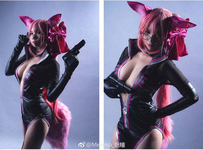このボディスーツがふともも露出でエロいんすよwww 3th image