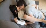 Low height shaved miss is pressed against the couch seeding the best www