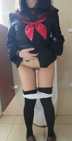 Cow to be trained in the field to the nipple piercing the amateur was a knee high JK cosplay