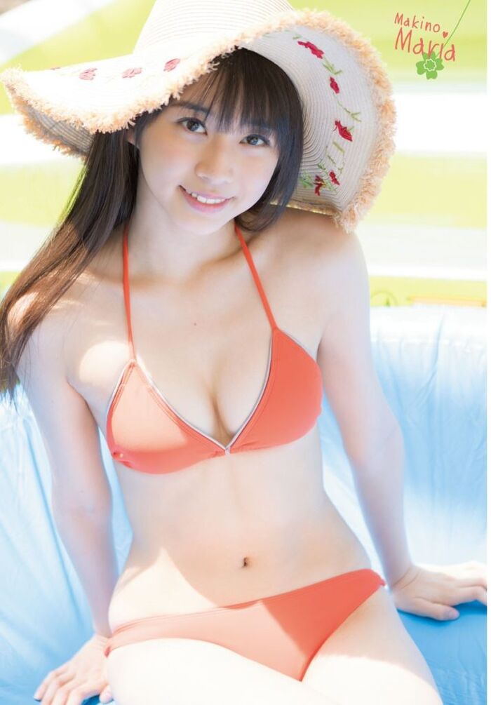 牧野真莉愛(17)のJKおっぱいが拝める水着グラビア画像135枚 63th image