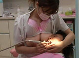 The dental hygienist that relieves anxiety by pressing the breast seriously thanks www