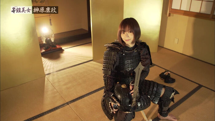 G Cup Kazuji Tsukasa was out in the program [Armor Beauty] to be made to undress after wearing armor to gravure! 4th image