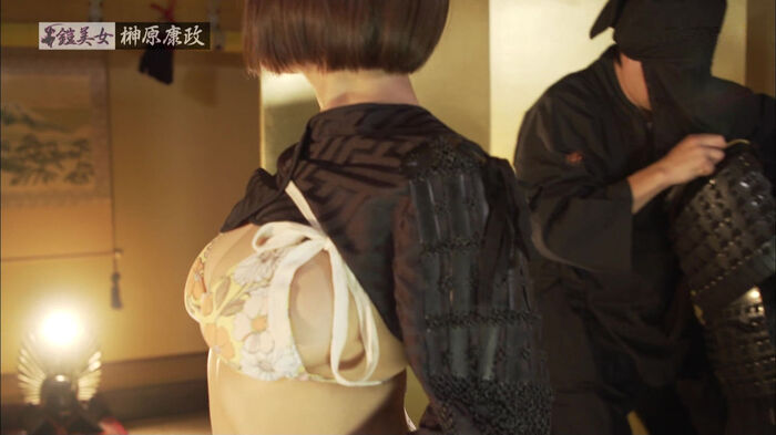 G Cup Kazuji Tsukasa was out in the program [Armor Beauty] to be made to undress after wearing armor to gravure! 6th image