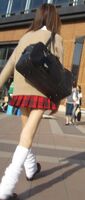 [JK street photography] JK us of the slender legs like a different color incense www-po key from Mutchiri